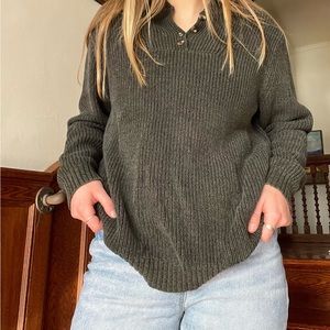 Eddie Bauer green sweater